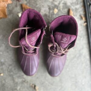 Sperry Plum Waterproof Boots